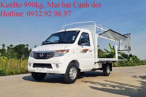 Kenbo 990kg thùng mui bạt mở cánh dơi, xe tải kenbo cần thơ , hotline: 0932929697